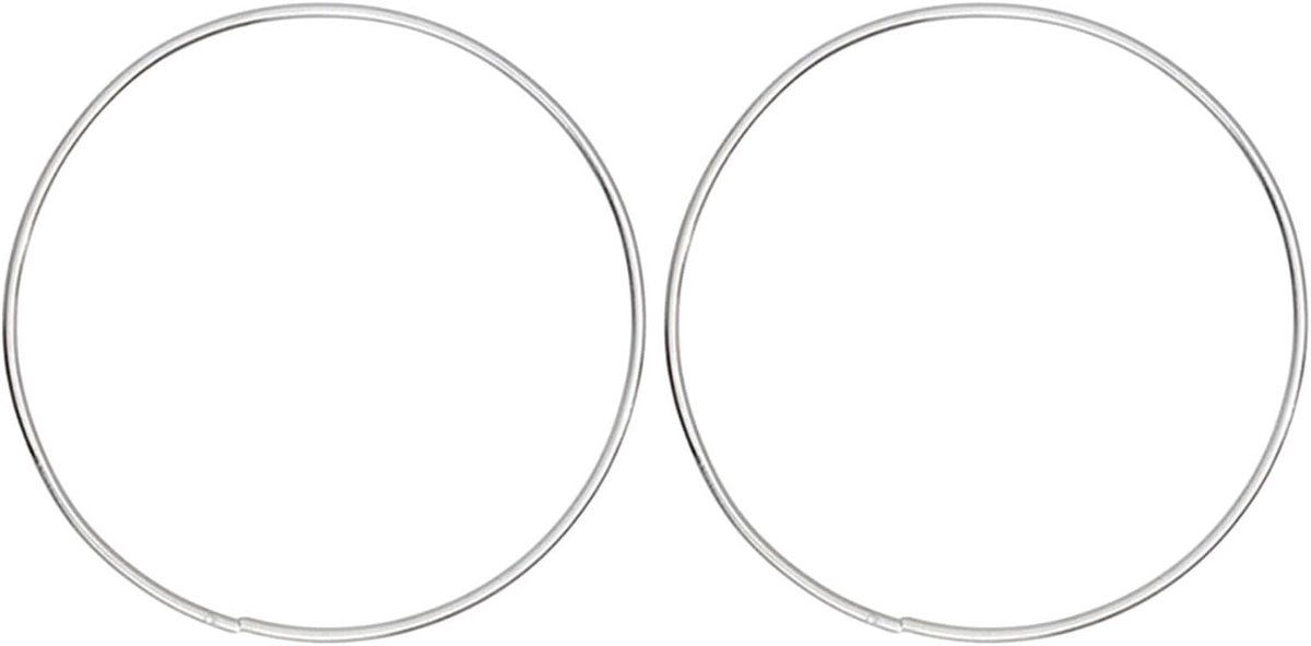 2 stuks dromenvangerringen: 350 mm zilveren metalen kransringbasis - macramé borduurcirkel - DIY Boho wanddecoratiebenodigdheden voor paasbruiloftdecoratie