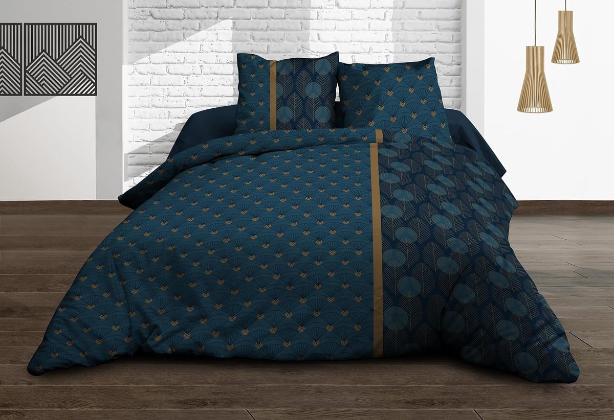 linge de Jules Bedlaken + hoeslaken 140 x 190 + 2 T - puur katoen, draaddichtheid 57 - Seattle