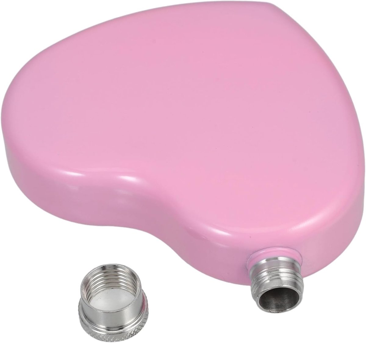 Hartvormige Rvs Schattige Mini Whisky Pot Voor Draagbaar Gebruik Compacte Drinkfles Voor Trouwen Buitenactiviteiten Duurzaam Stijlvol Ontwerp