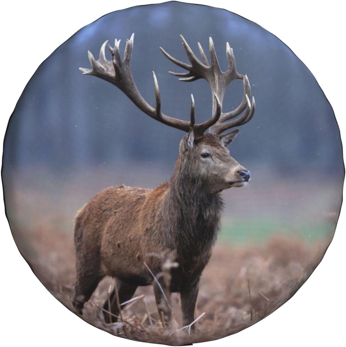 Vervangende reservewielhoes, Wildlife Animal Red Deer Waterdichte Reserveband Cover Stofdichte Band Voor Aanhangwagen, Rv, Suv, Off-Road Autowiel 35,5 cm