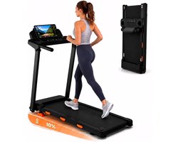 Opvouwbare loopband voor thuis – Walking pad met 9% helling – tot 12 km/u – 3.0 pk motor – LED-display – max. 99 kg – voor wandelen, joggen en hardlopen