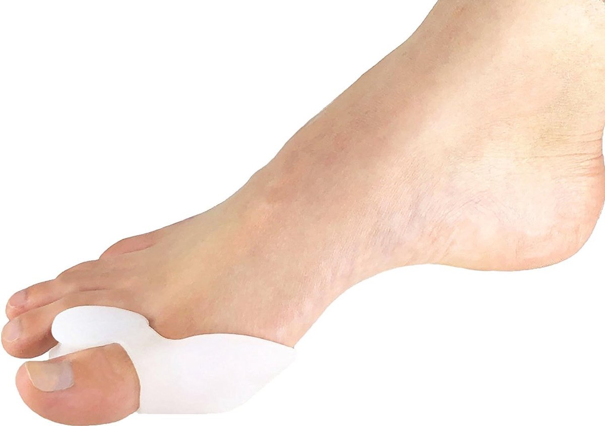 Health Teenspreider van zachte siliconen, teenspreider voor hallux valgus, hamertenen, transparant