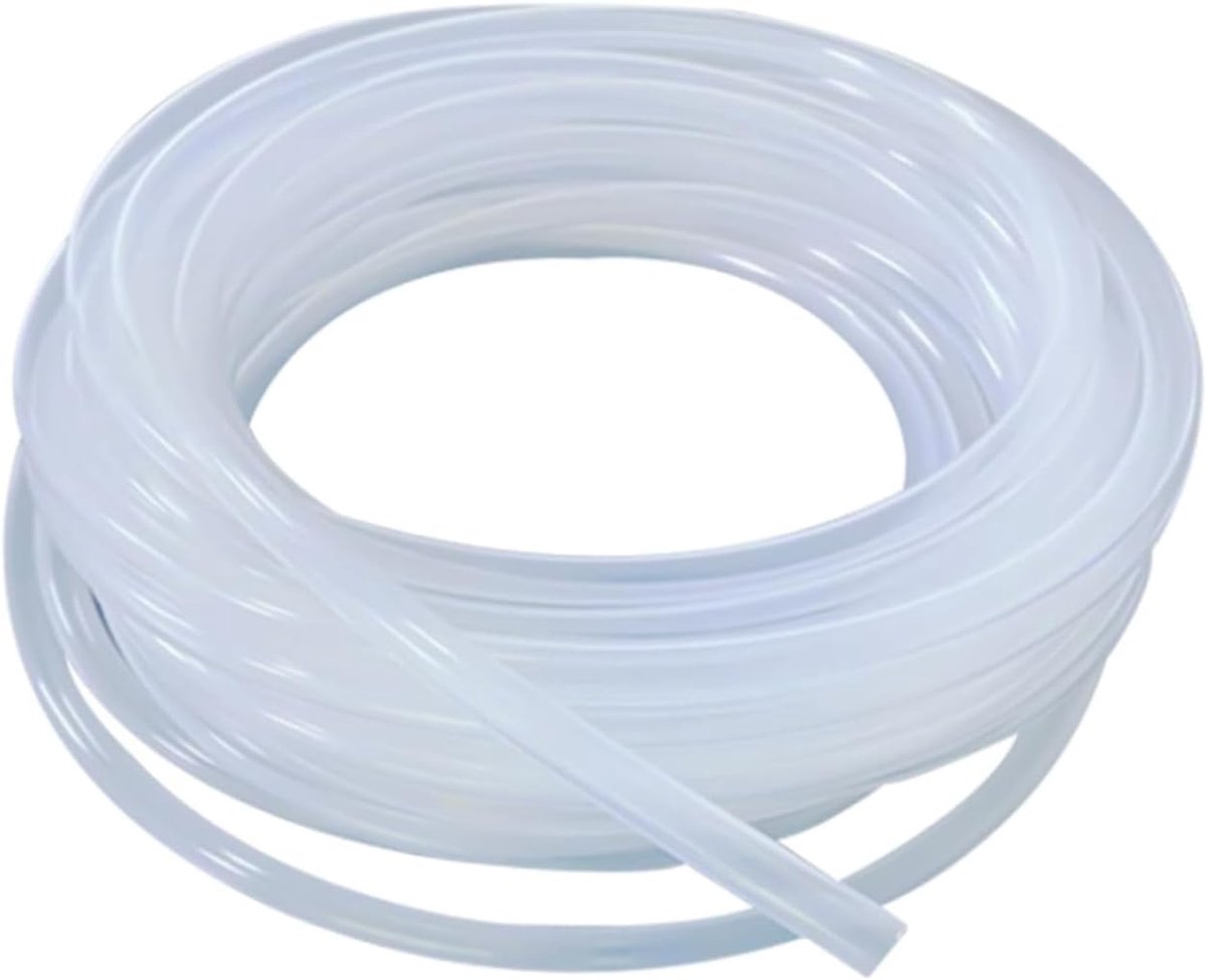5 m siliconen slang (binnendiameter 6 mm, buitendiameter 8 mm), voedselveilige slang, siliconen rubberen slangen voor luchtolie, huishouden, industrie, overdracht van water, drinkwater