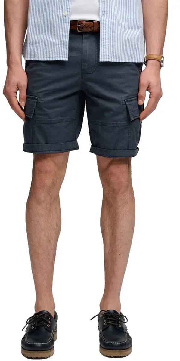 Superdry Vintage Core Cargo Shorts relaxed pasvorm Heren Korte broeken Marineblauw