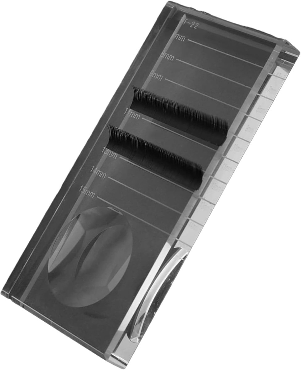 Glazen Wimperstandaard – Transparant Kristal Scheidingspallet voor Kunstmatige Wimpers & Wimperverlenging, Duurzame Make-up Tool voor Professionele Cosmetische Gebrui