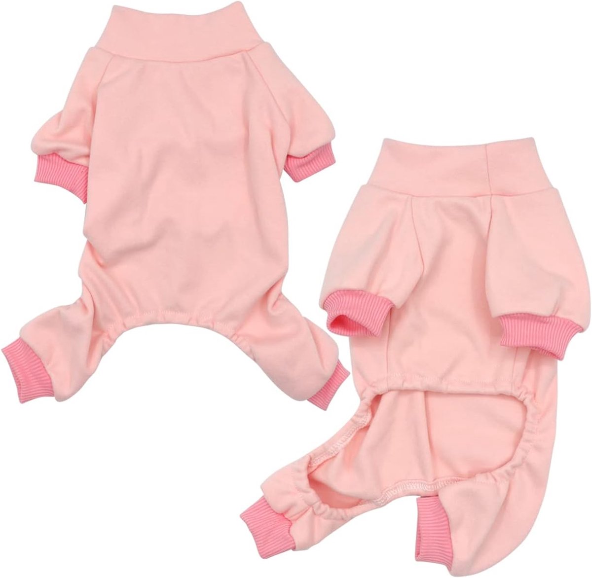 Katoenen Pyjama Voor Honden, Elastisch en Uittrekken, Geschikt Voor Kleine en Middelgrote Honden (Roze, 3XL)