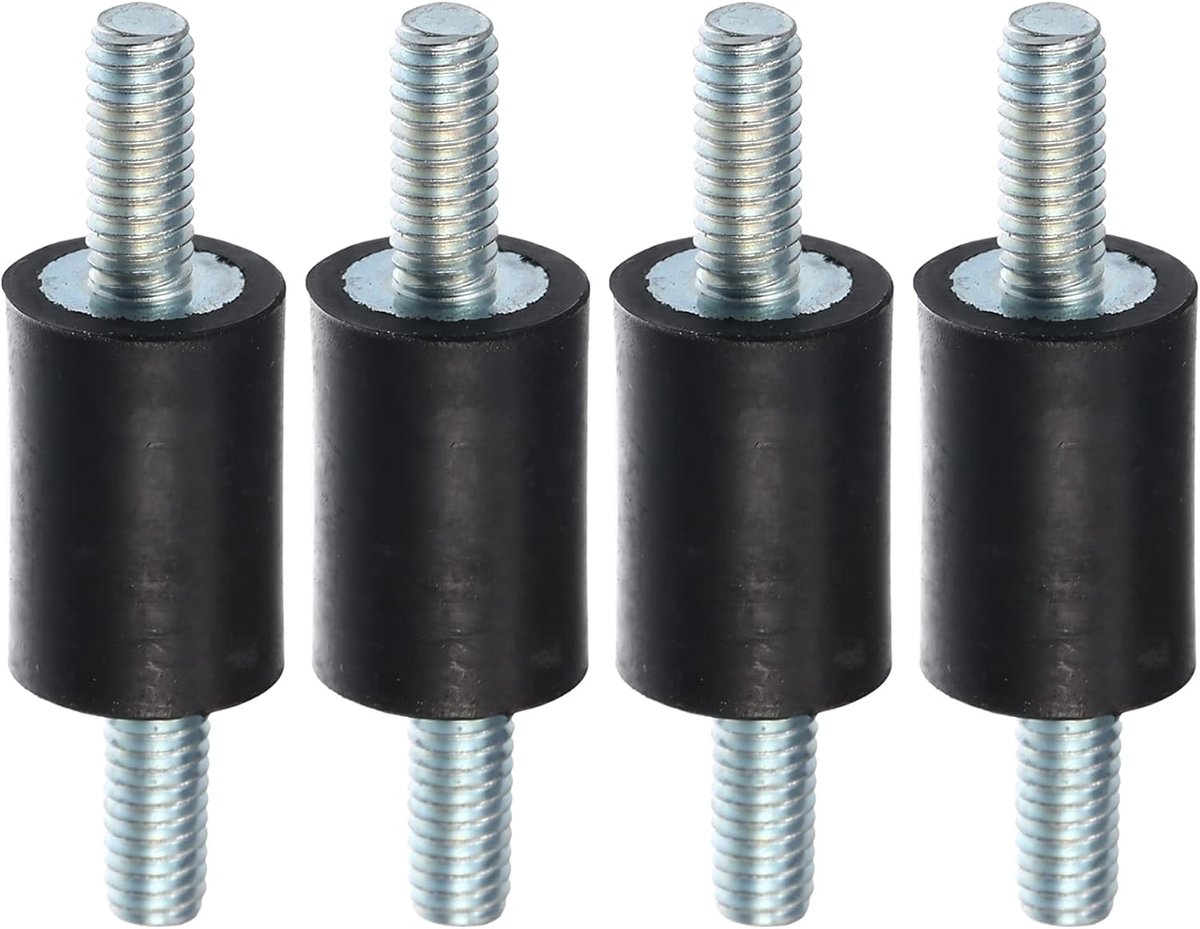 ABSOPRO 4 Stuks M4 Anti-Trillingsrubber Isolatorbevestiging 10x15mm Voor Automotoren