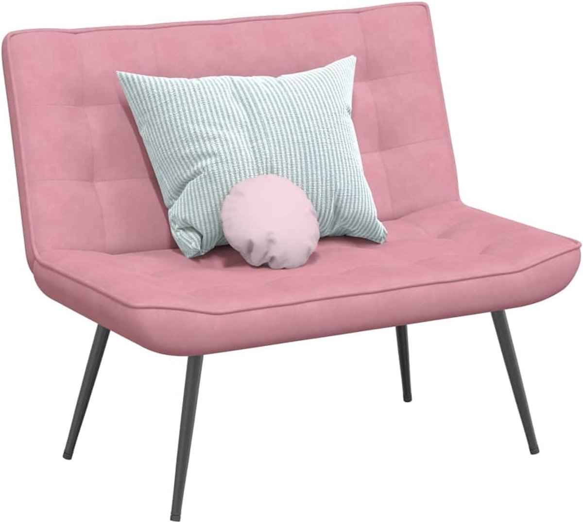 Roze 110x74x84 cm fluweel