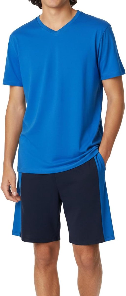 jongenspyjama, zachte single-jersey van 100% katoen en broek in bermudavorm