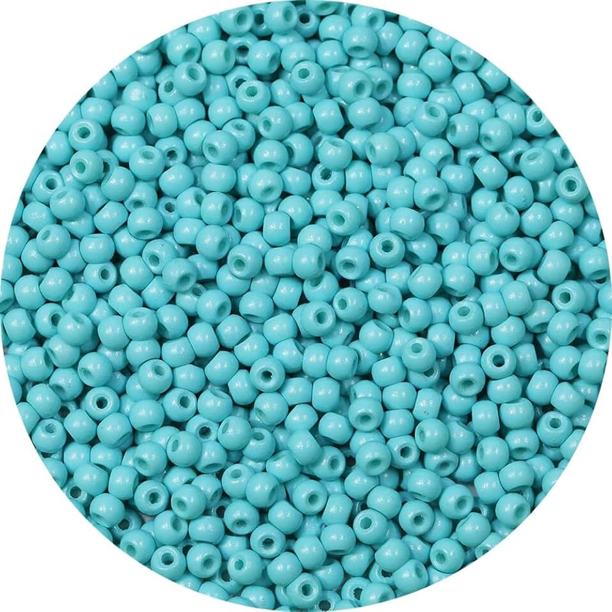 Fillic Ondoorzichtige Turquoise Groene Kleur 4mm Zaad Kralen Ongeveer 1200pcs/100Gram in Zak, 6/0 Glas Craft Kralen voor het maken van Armband en Ketting (Turquoise Groen)