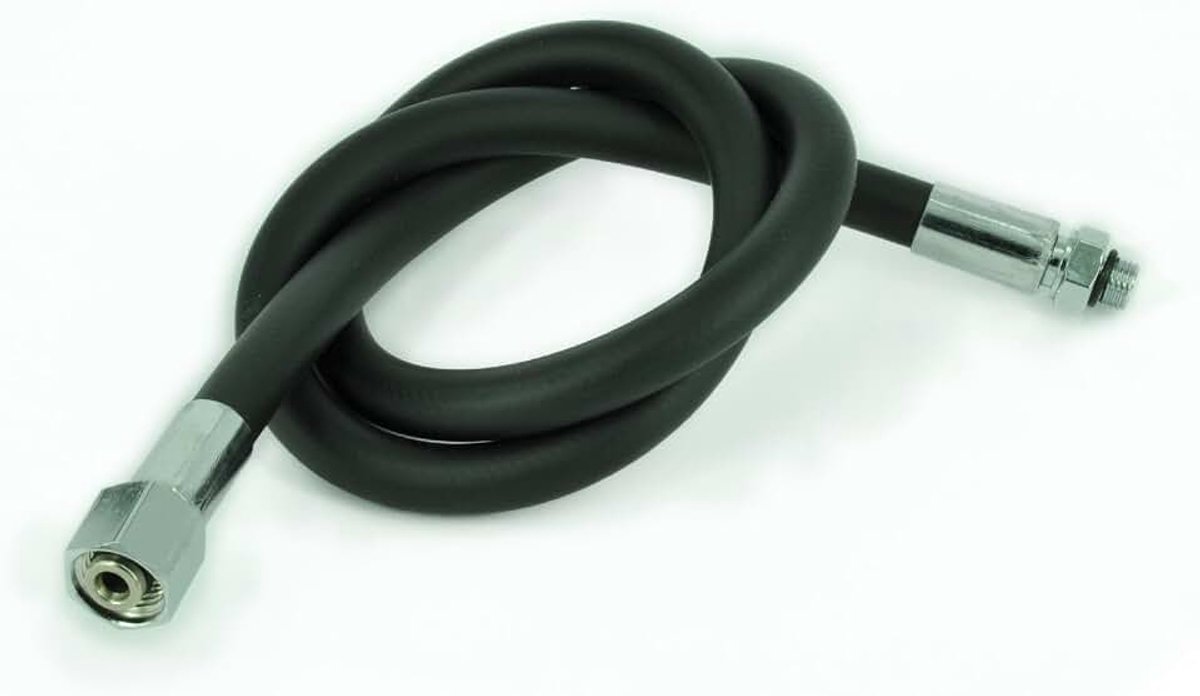 Divers Standaard/Rubber Nozzle, 56 cm, 9/16 F, 3/8 M Garde, Zwart