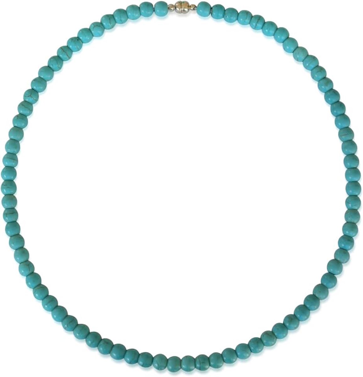 Ketting, Ronde Kralen 8 mm, Lengte 43 cm