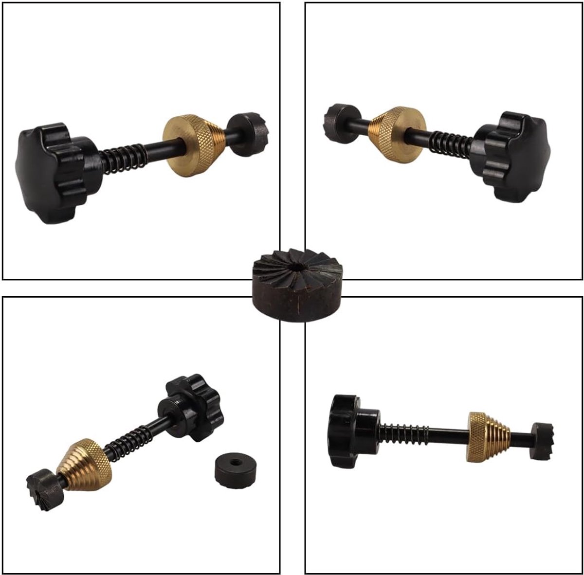 Tap-reseating-gereedschapset met snijmessen voor lekkende kranen 1/2 inch 3/4 inch doe-het-zelf-gereedschap, voor kalkaanslag en slijtage