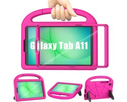 Hoes voor Samsung Galaxy Tab A11 8,7 inch 2025/Galaxy Tab A9 8,7 inch 2023 met schermbeschermer, Patamiyar schokbestendige Samsung A11/A9 tablethoes met greep en standaard voor Galaxy A11/A9