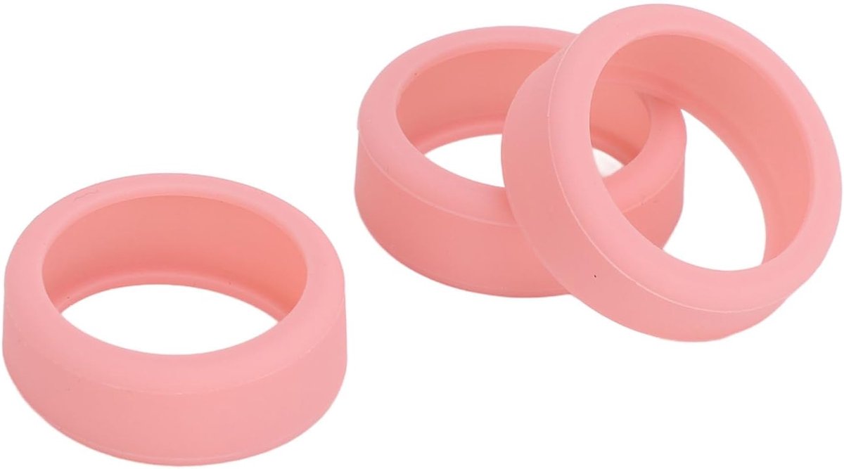 Ringbeschermers, 3 Stuks Siliconen Ringhoezen, Krasbestendige Slimme Ringafdekking voor Trainen, Sporten, Huishoudelijk Werk, Gemakkelijk Schoon Te Maken (M)