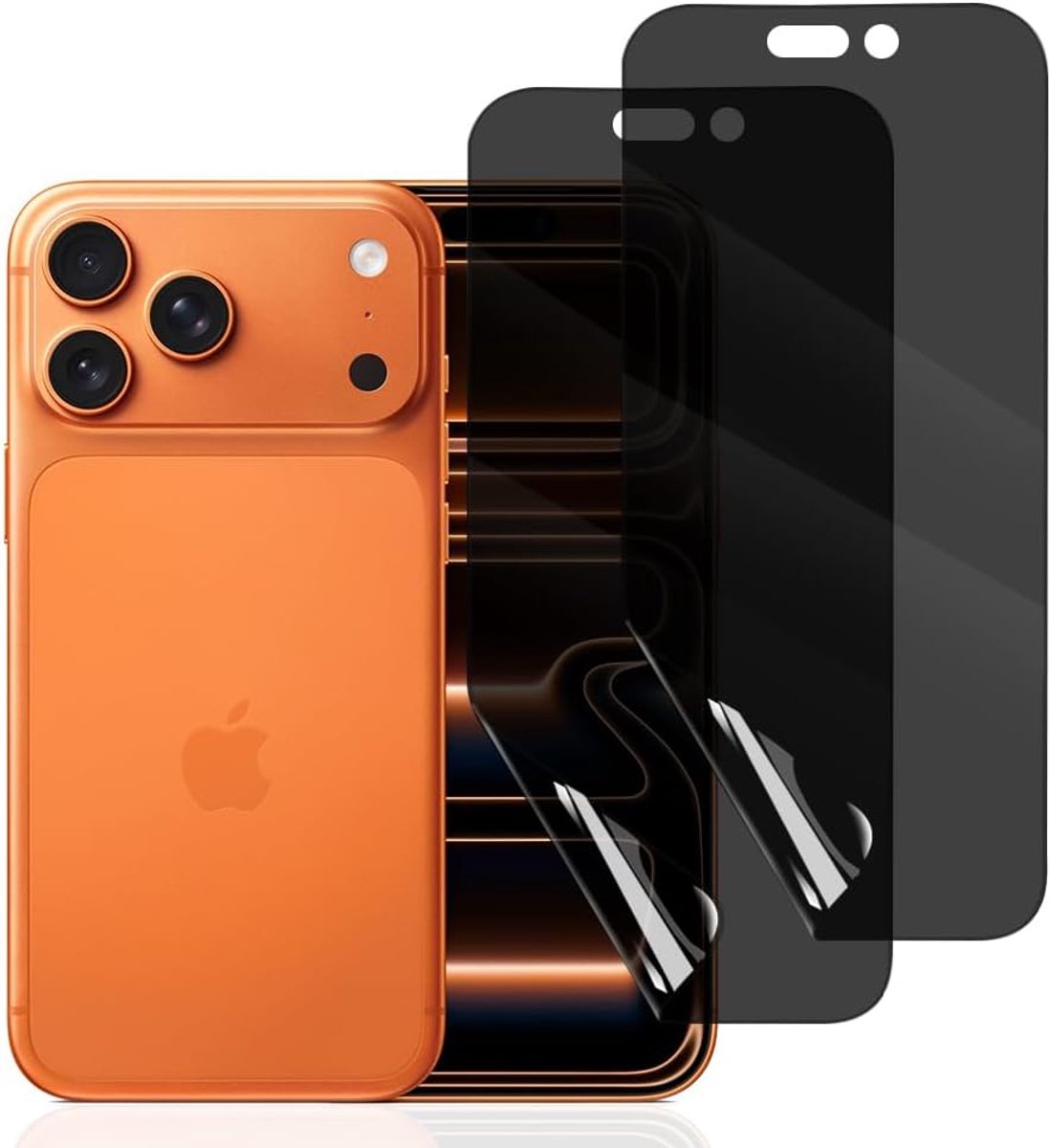 2 Stuks Anti-Spy Hydrogel Screenprotector voor iPhone 17 Pro Max, Privacy Beschermfolie van Zachte TPU, Zelfherstellend, Bubbelvrij, Edge-to-Edge Dekking