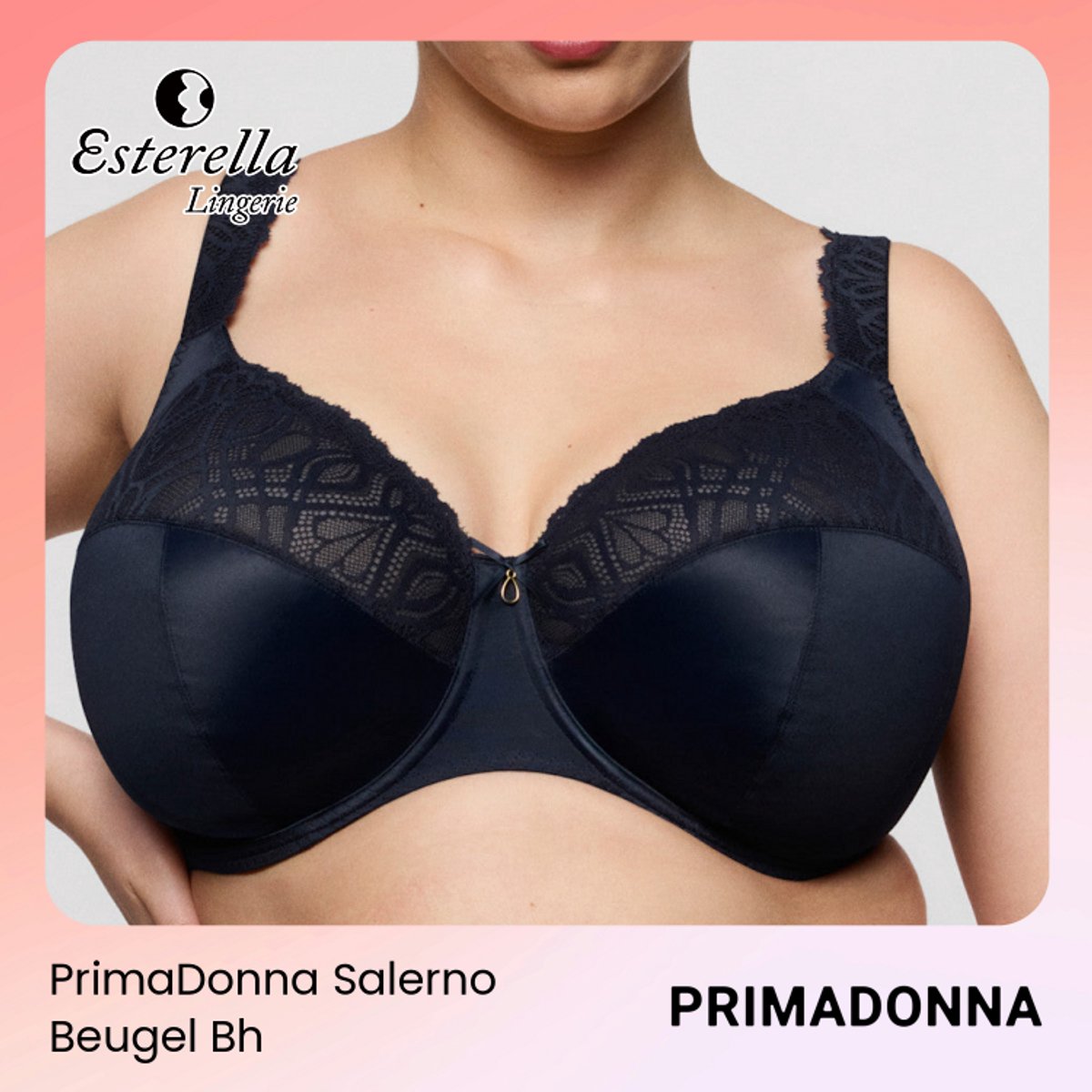 PrimaDonna Salerno Beugel Bh 0163535 Midnight Blue - maat EU 80M / FR 95M