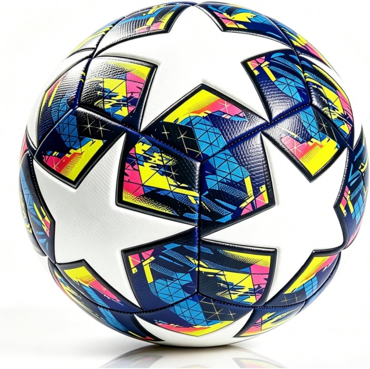 Bal voetbal maat 5, voetbal voor Champions fans uniseks, voetbal, trainingsballen voor voetbal, PU +thermische verlijming+geschuimde butylkamer binnenin, blauw