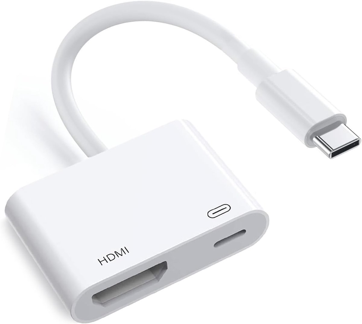 Naar HDMI-adapter 4K @60Hz voor iPhone 15 16 MacBook Pro Air iPad Pro, USB 3.1 Type C Digitale AV HDMI 2.0-kabel, compatibel met Samsung Galaxy S25/S24/S23/S22, Pixelbook, XPS en meer