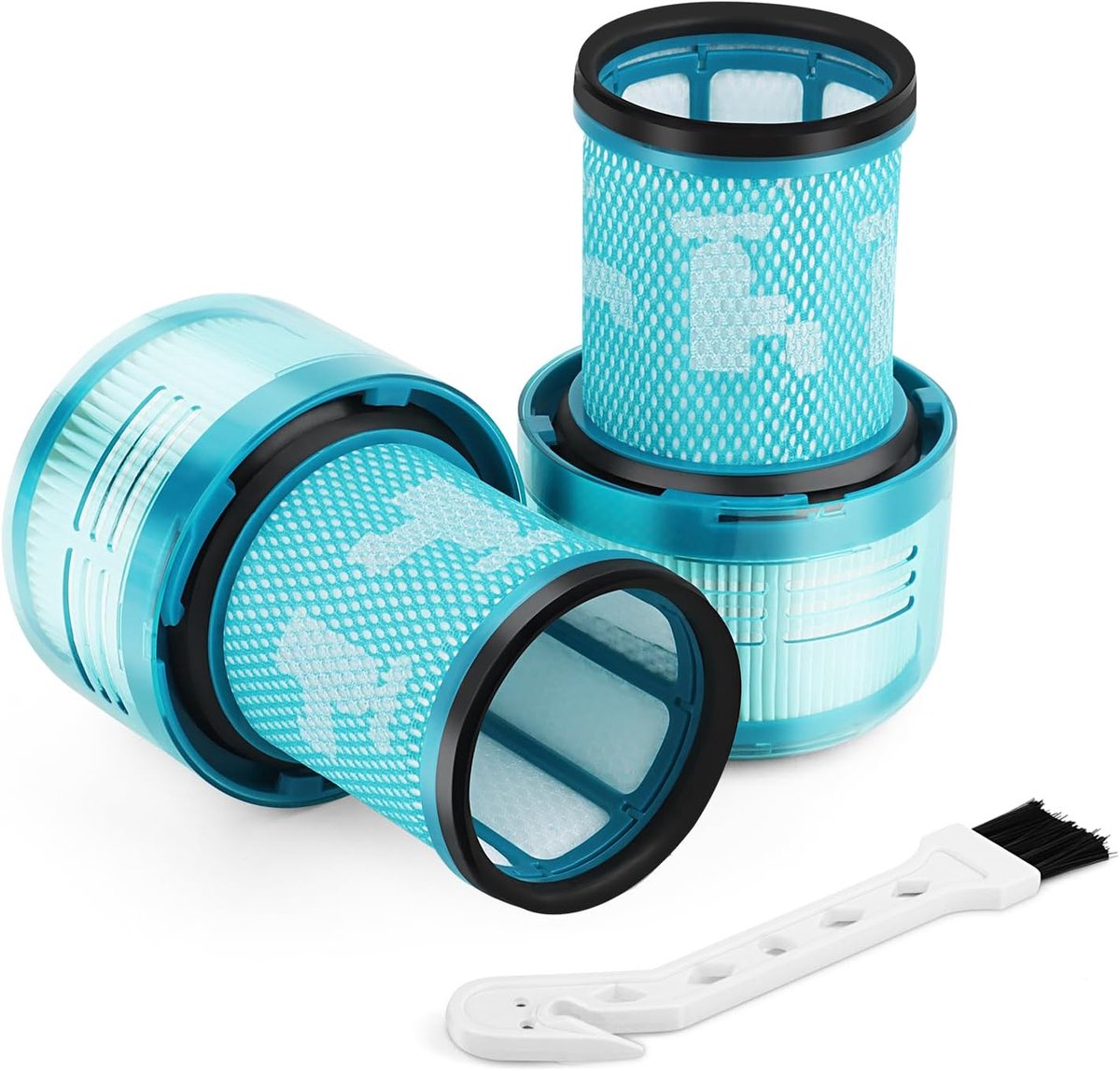 Filters voor Dyson V12, 2 stuks HEPA-filters voor V12, vervangingsfilters voor V12 Detect Slim stofzuiger, met kleine borstel, voor Dyson V12 Slim Absolute Total Clean/Extra/Fluffy Vacuum Cleaner