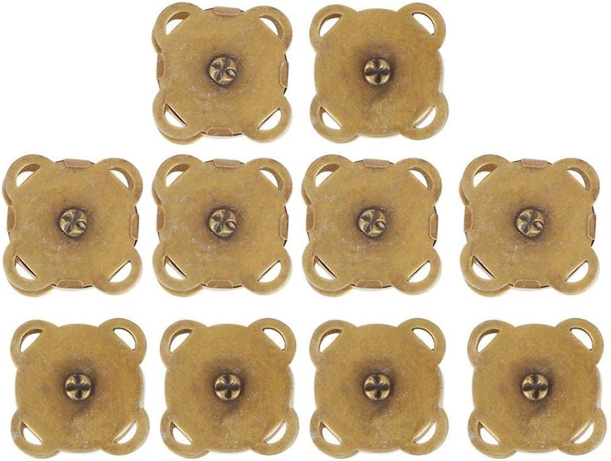 Magnetische tassluitingen, 10 stuks, 18,5 mm, voor handtas, portefeuilles, doe-het-zelf, accessoires, hoezen