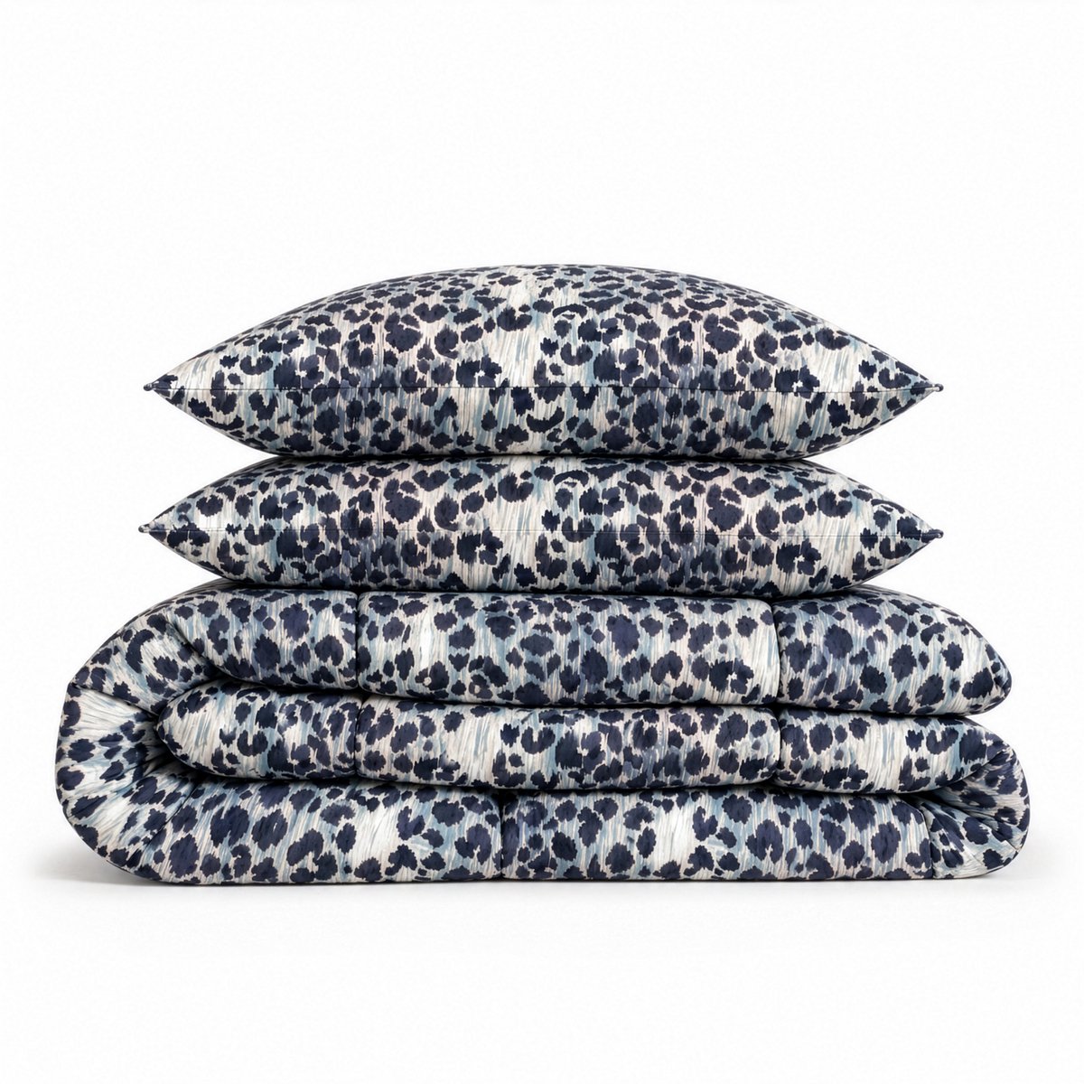 Eleganzzz Eazy Dekbed zonder Overtrek Inclusief Kussenslopen Ice Leopard Multi 240x200cm - Panterprint Dekbed - Wasbaar Dekbed - Hoesloos Dekbed - All Year Dekbed - Lits Jumeaux Dekbed