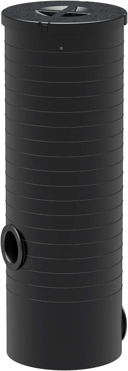 Aard-inbouwfilter-uitspoeling, met deksel en filtermand