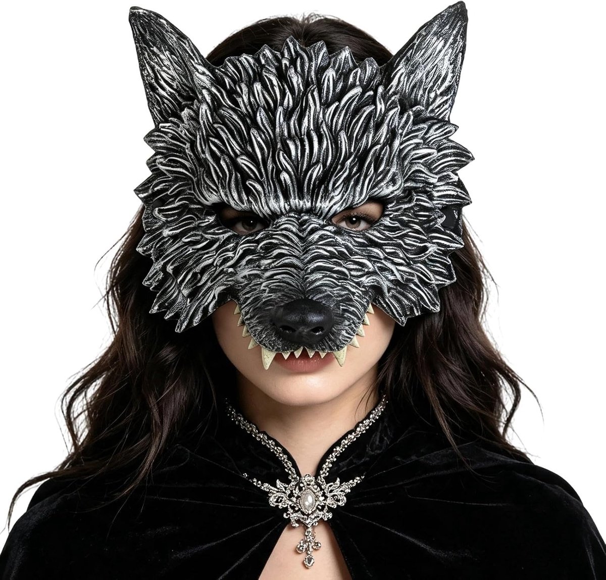 Wolfmasker en angstaanjagend masker Halloween kinderen
