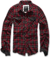 Brandit Duncan Heren Longsleeve - rood/grijs - 5XL