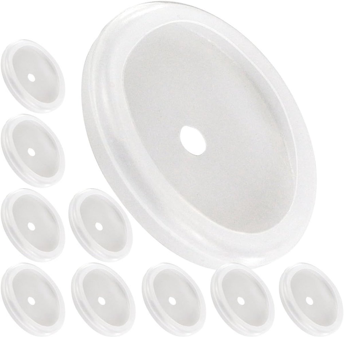 10 x cover beschermhoes voor ronde magneet met 81 x 10 mm grootte, van siliconen