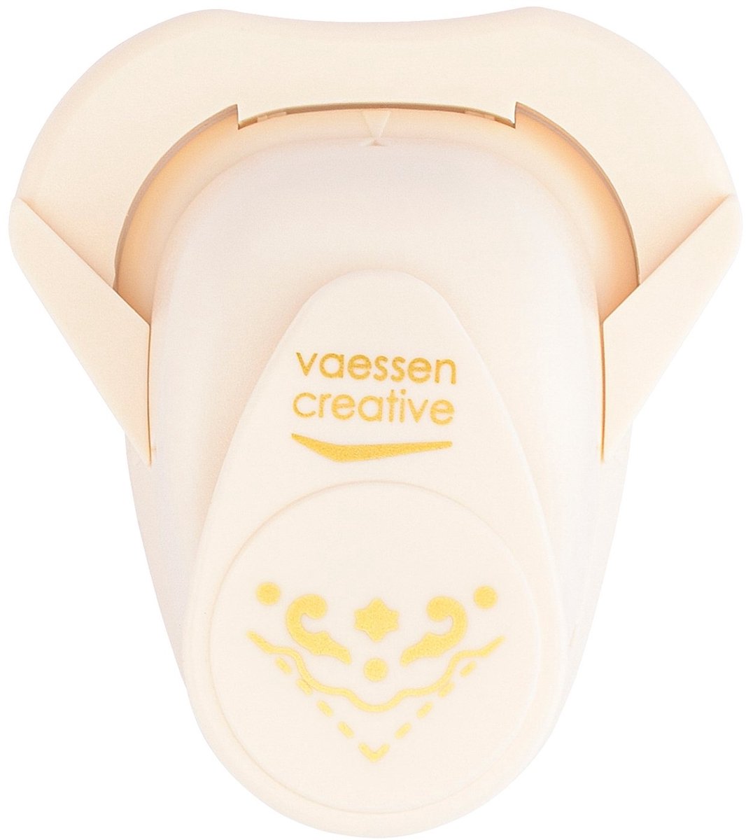 Vaessen Creative Hoekpons - Figuurpons - Sterretje met Sierrand - 1,7 x 2,4 cm
