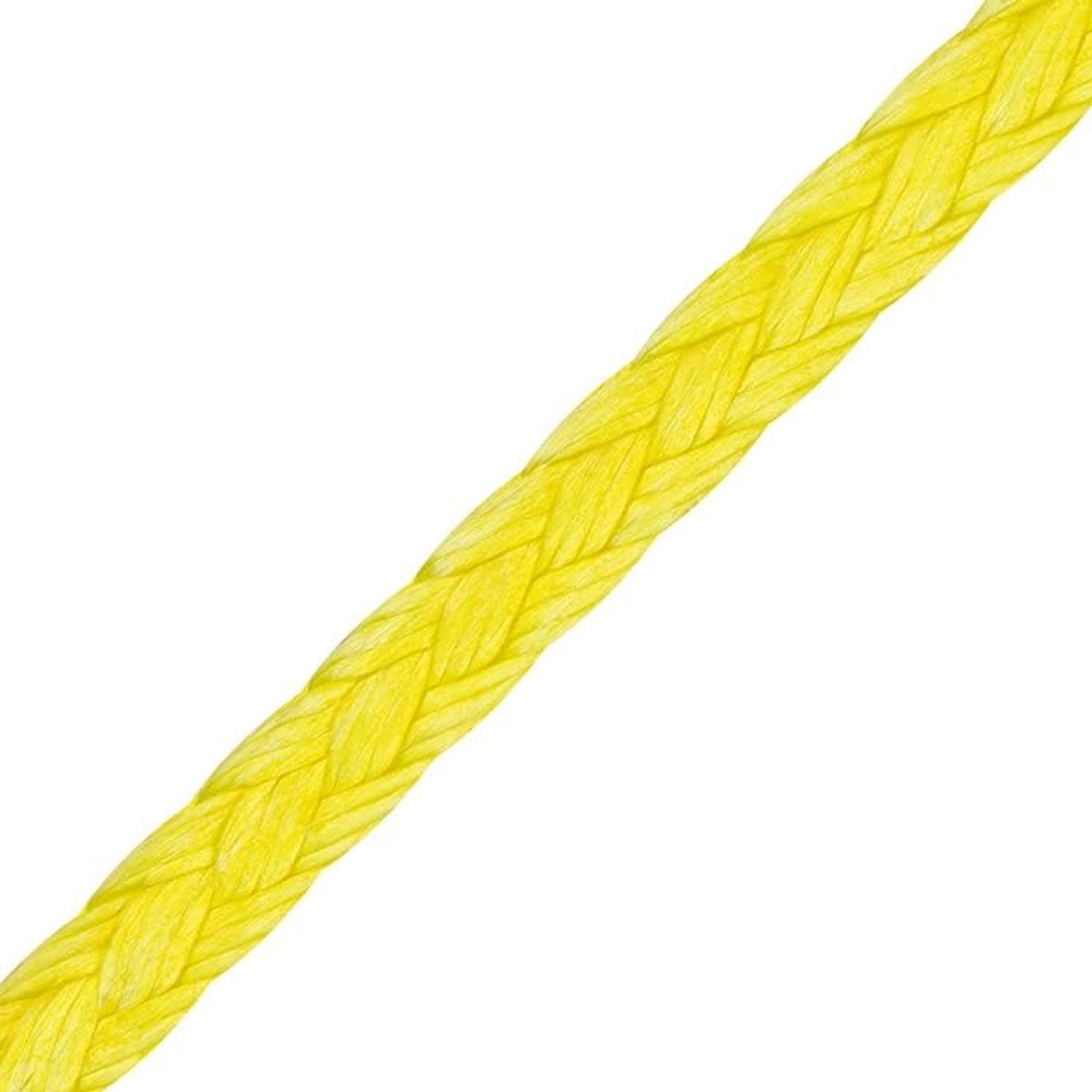Gevlochten gele diameter 5 mm (Dyneema gevlochten katoenen doek)