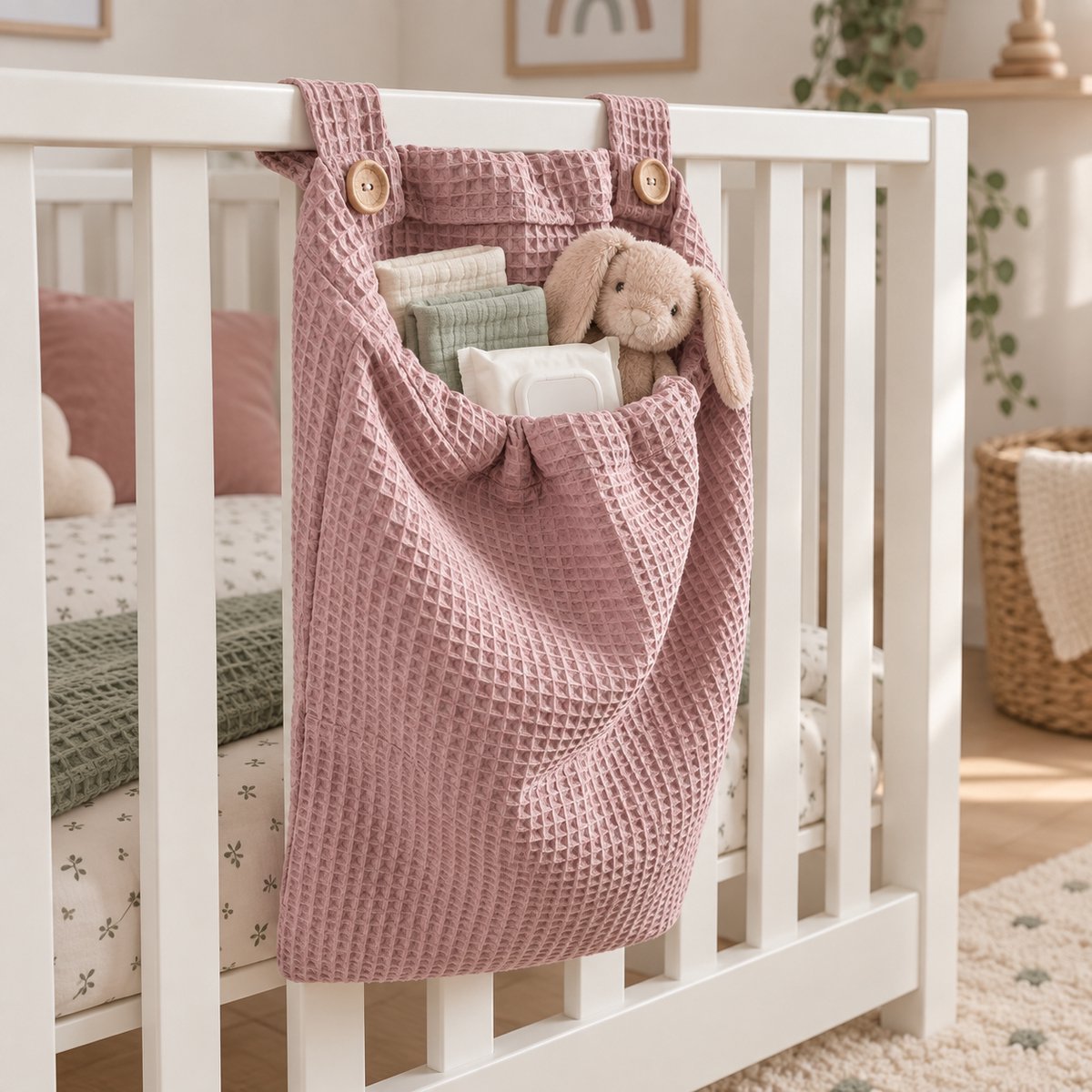 Baby Creaties - Boxzak baby Roze - Ruime opbergzak - 40x50cm