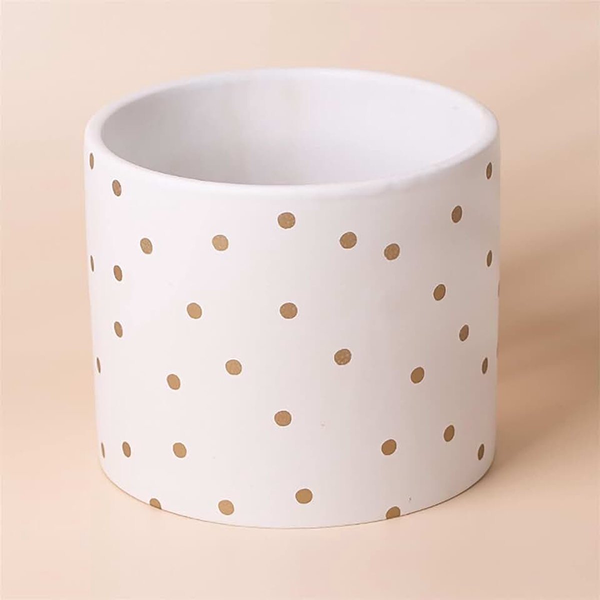 Leaf Keramische Indoor Cachepot Planters, 15cm Gold Dot