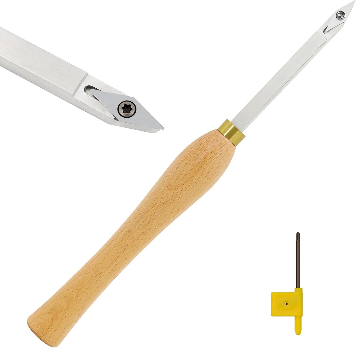 Tool Detailer Carbide Getipte Draaibank Beitel Tool Bar met Ci4 Diamant Wolfraamcarbide Insert Cutter voor Hout DIY
