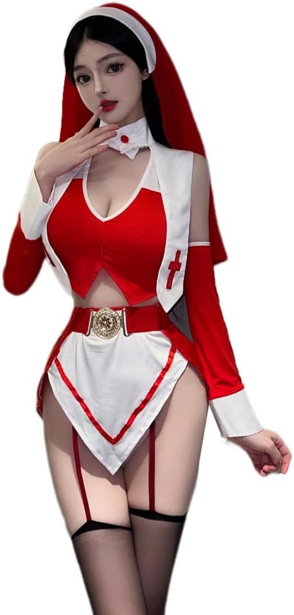 Cosplay nun lingerie anime cosplay toneel Halloween dienstmeisje uniform jurk