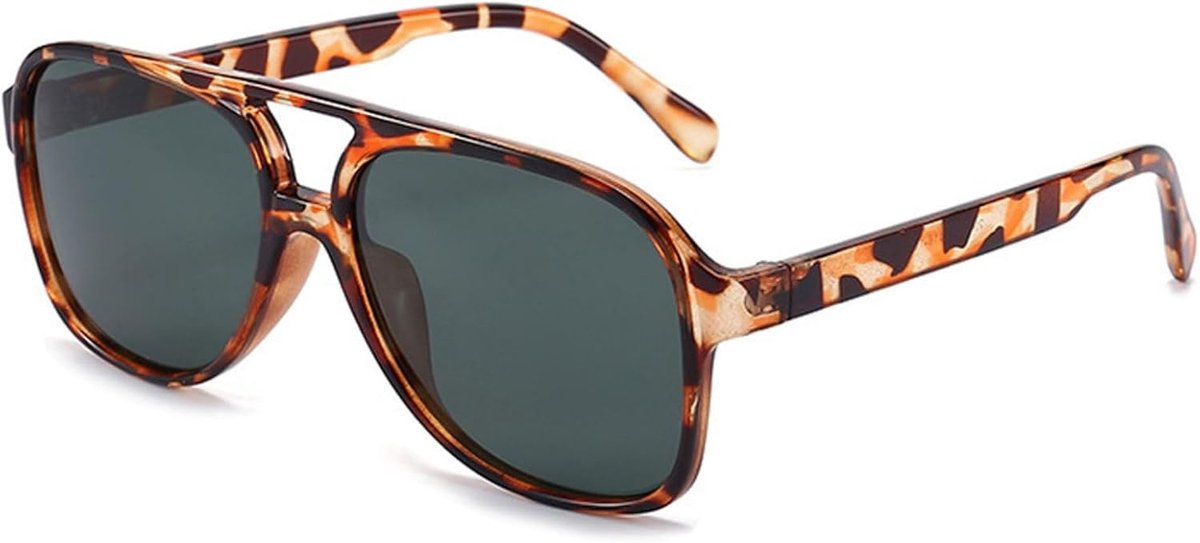 jaren 70 gepolariseerde zonnebril voor heren, dames Vintage klassiek oversized pilotenbril