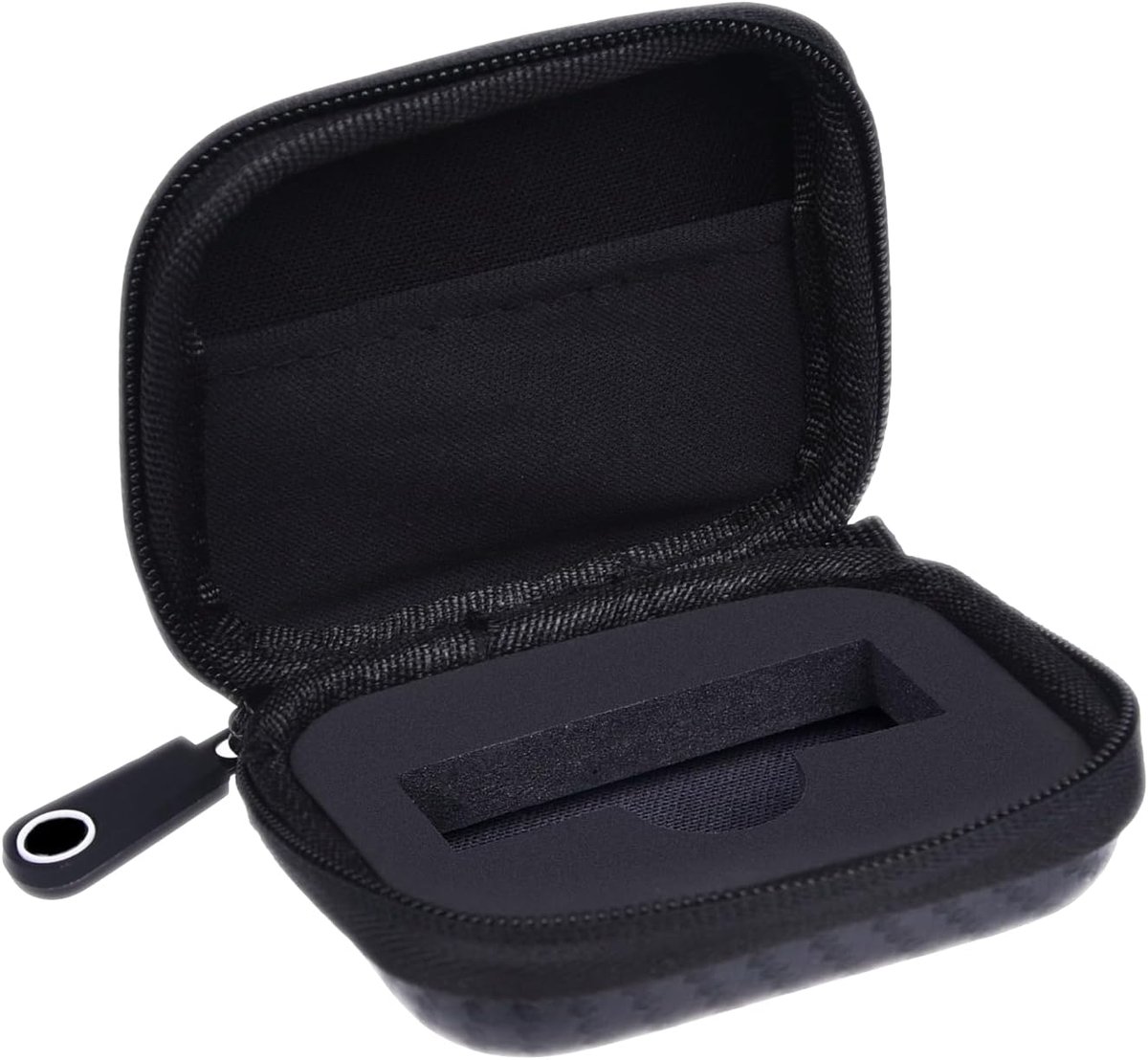 Reis- / opbergkoffer voor Ledger Nano S Bitcoin / Cryptocurrency-portemonnee - Duurzame nylon hardshell-koffer met gaasvak (voor USB-kabel) en karabijnhaak - Hoogwaardige ritssluiting - Lichtgewicht