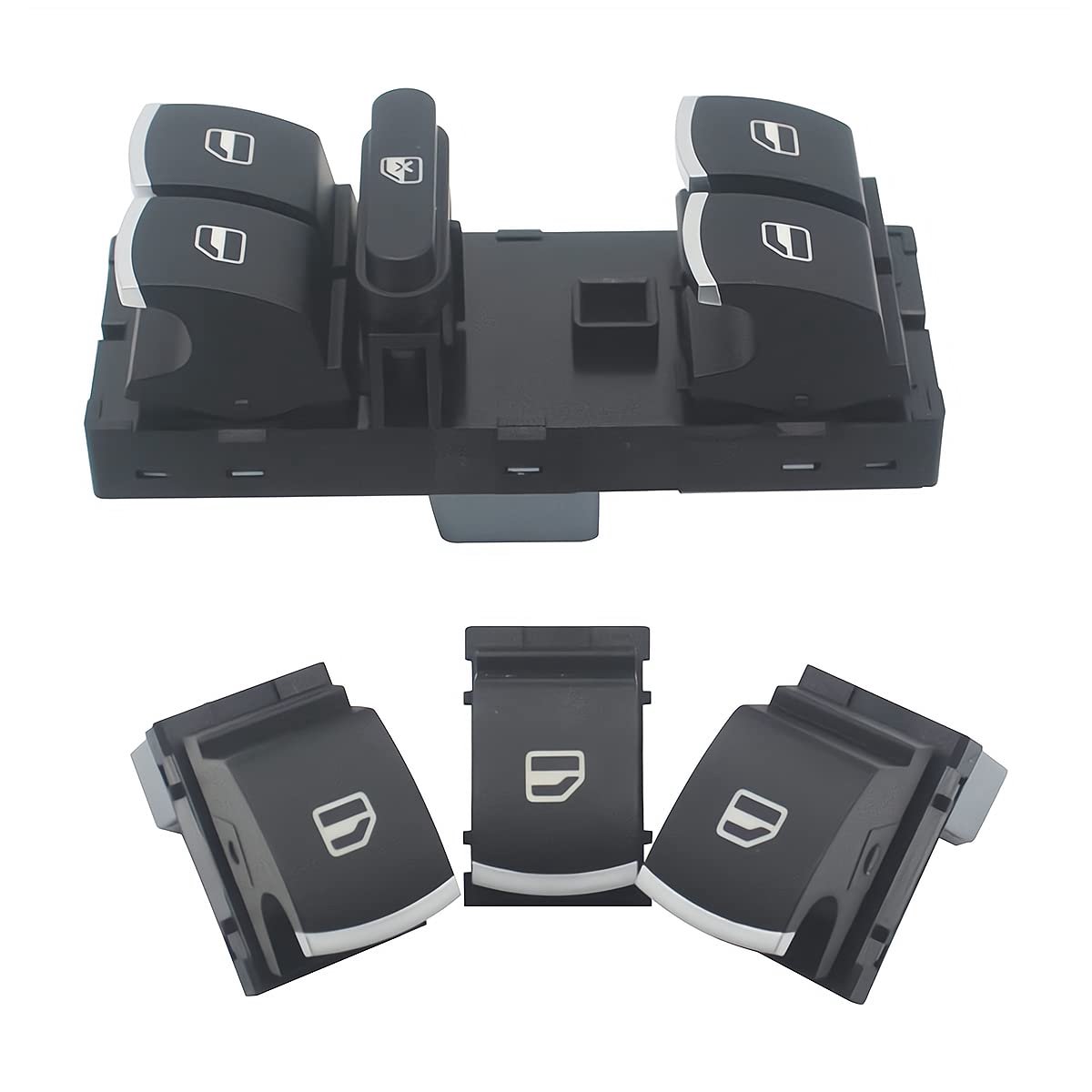5ND959857 Power raambedieningsschakelaar, raamhefelement voor Golf MK5 MK6 Caddy P-assat Polo Touran 5K4959857