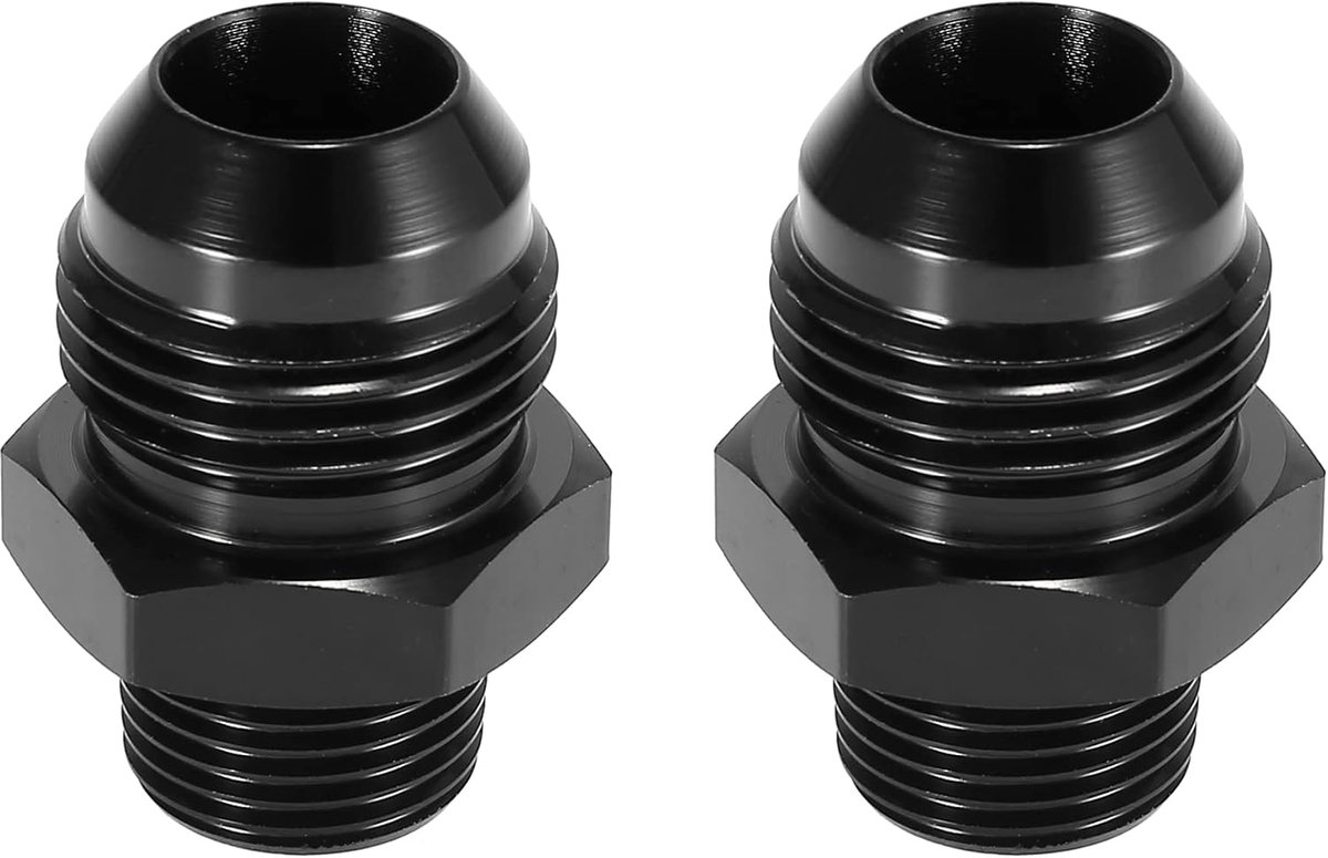 AUTOHAUX AN10 naar 3/8" NPT Flare verloopstuk adapter 2 stuks