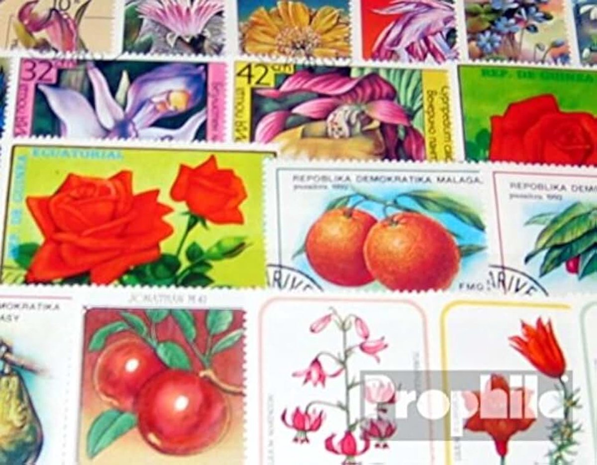Motieven 200 verschillende Bloemen en Planten Postzegels (Postzegels voor verzamelaars) plant
