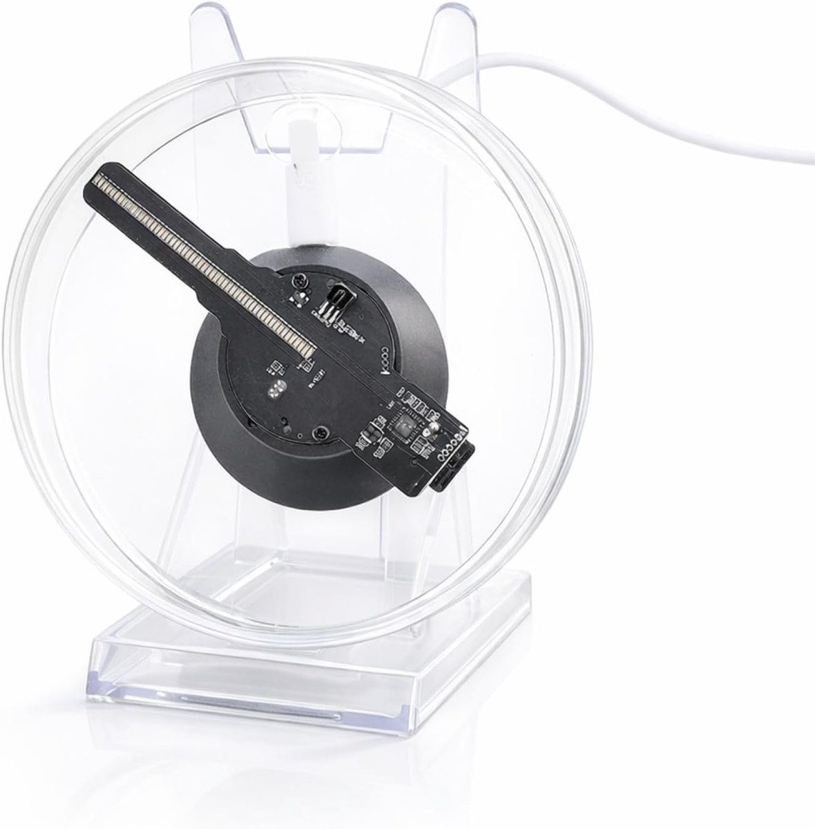 3D-hologramventilatorprojector, 1080p 3D-hologramprojector met Afstandsbediening, Draagbare Holografische Displayprojector met Beschermhoes voor Handel Halloween-tentoonstelling