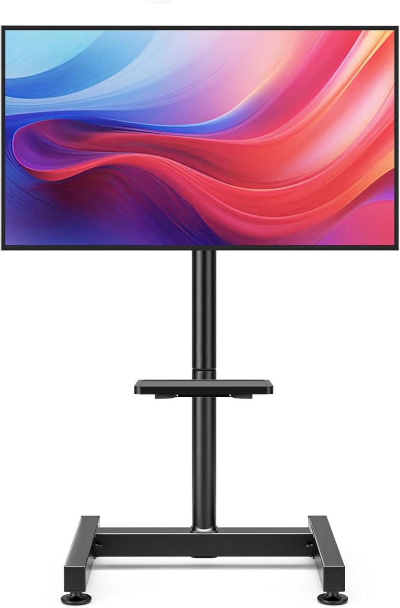 De vrijstaande standaard voor tv's heeft een plank en is geschikt voor de meeste lcd-schermen van 23 tot 52 inch, led- en oled-tv's, Max Vesa: 200 * 200