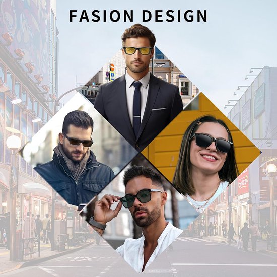 Compatibel met Ray-Ban Meta Wayfarer (Standaard) Slimme Bril Kleurveranderende Clip Set 50-22 Maat M (Donkergroen, Zwart) — afbeelding 4
