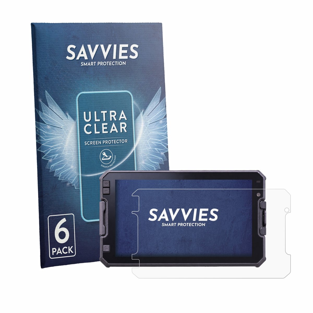 Savvies - Screenprotector voor DMD NOR7E 7" - Folie Beschermfolie transparant 6 Stuks