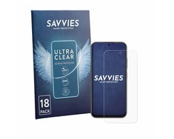 Savvies - Screenprotector voor ZTE Blade V80 Vita - Folie Beschermfolie transparant 18 Stuks