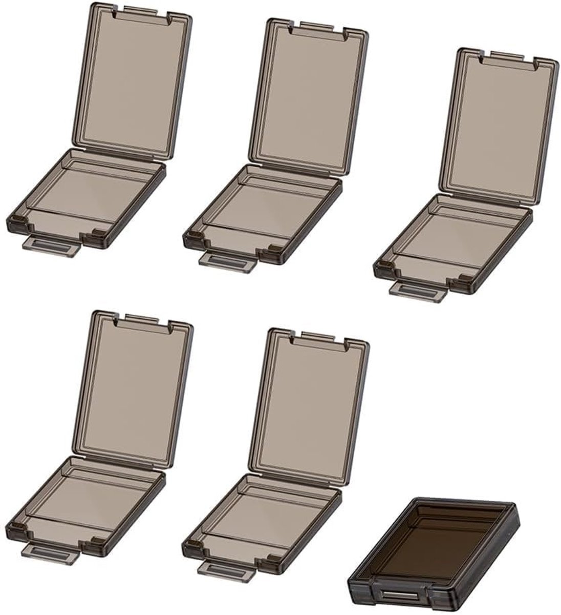 6 Stuks - Transparante Beschermhoezen voor XQD en CFexpress Type B Geheugenkaarten met Extra Bescherming
