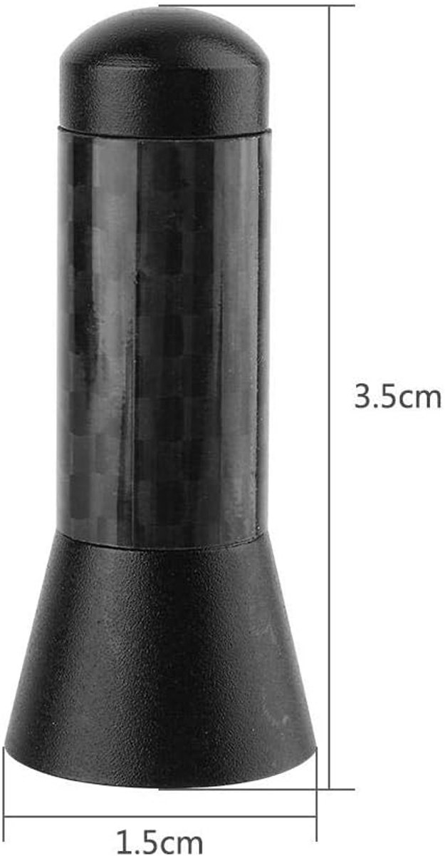 Antenneschroef mini auto korte antenne universele 3 5 cm koolstofvezel Stubby Shorty antenneschroef aluminium-Keenso Antenne