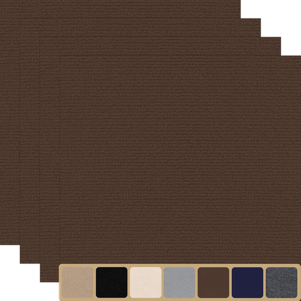 tegels zelfklevend 30x30cm tapijt 10 stuks 1m², donkerbruin