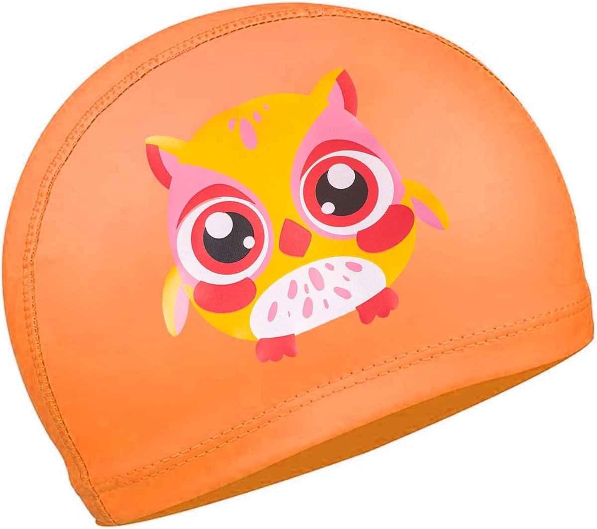 Kinderen Zwemcap voor Jongens en Meisjes, Elastische Polyester Zwemmuts voor Kort en Lang Haar, Ideaal voor Zwemles en Zwemactiviteiten